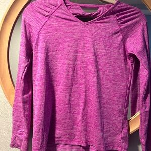 Champion Heathered Pink Long Sleeve Tee